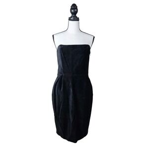 club monaco velvet dress | Dresses | Club Monaco Strapless Black Open Back Cocktail 6 Lbd Formal Party beautifully enhancing your silhouette x:M-L style:Wingtip Burgundy The Pine Club |